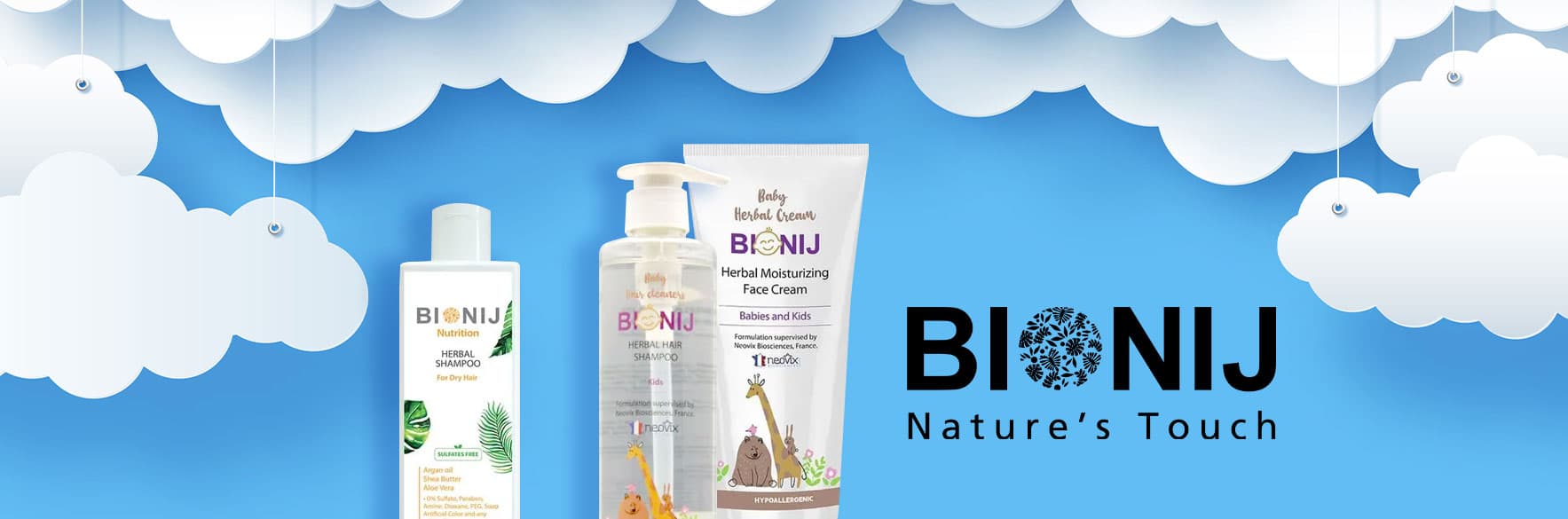 محصولات بیونیج BIONIJ برای پوست و مو