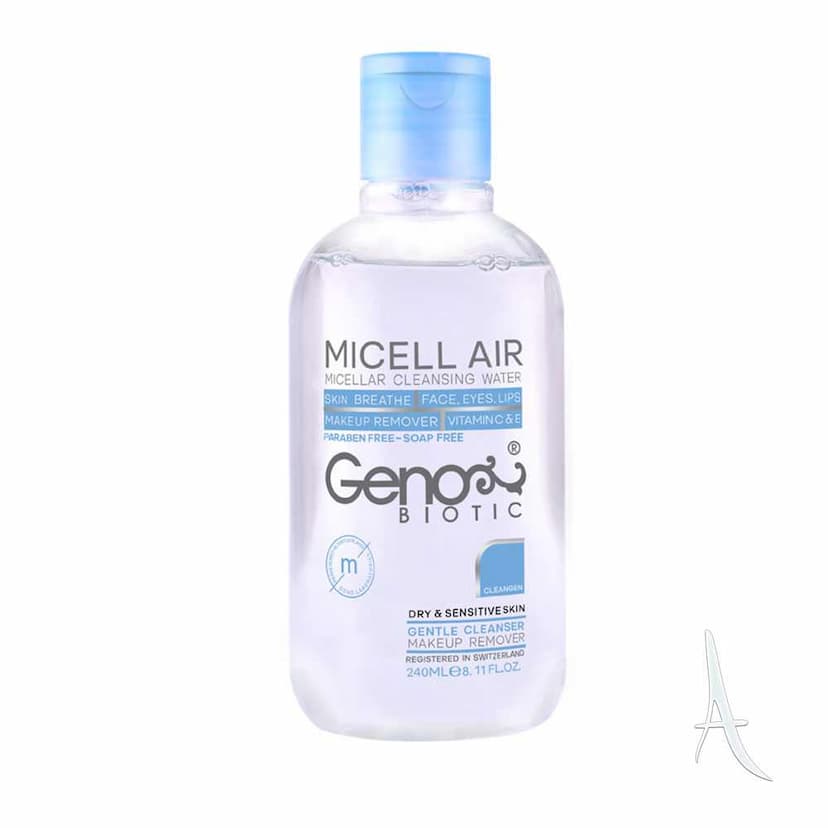 محلول پاک کننده میسلار ژنو بایوتیک مناسب پوست خشک و حساس