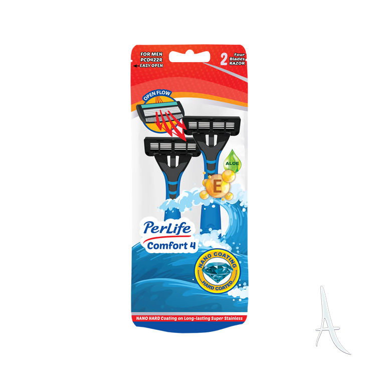 تیغ خودتراش مردانه 4 لبه کامفورت پرلایف 1 عددی