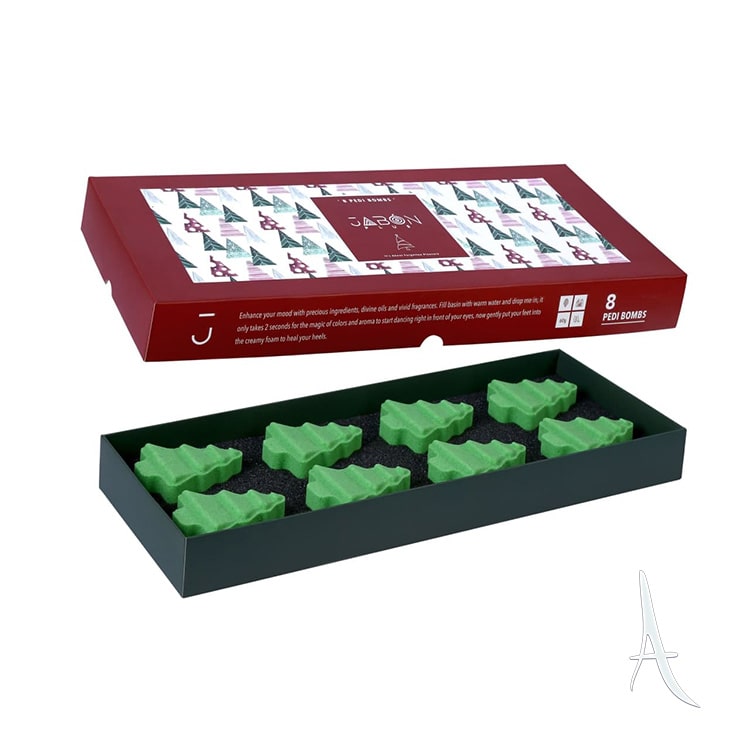 کوکتل پدیکور ژبن پلاس طرح درخت کریسمس  8 * 60 گرم