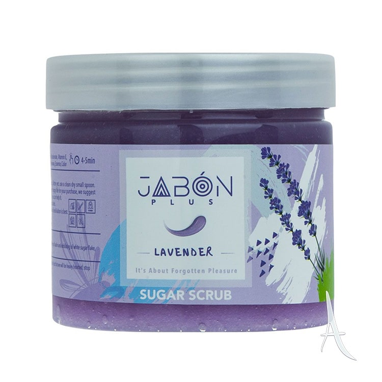 اسکراب بدن شکری ژبن پلاس حاوی عصاره اسطوخودوس  450 گرم