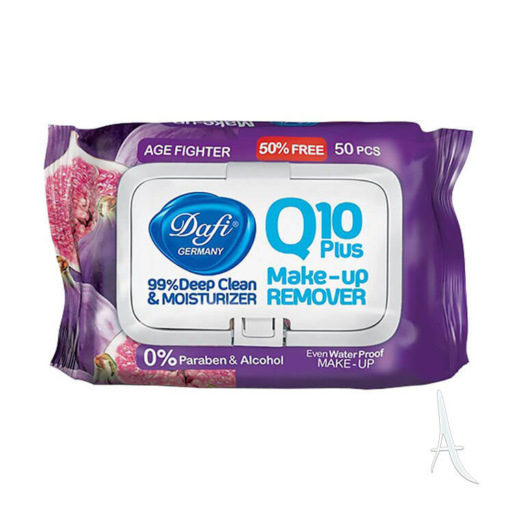 دستمال مرطوب Q10 پاک کننده آرایش دافی طرح میوه ای-2