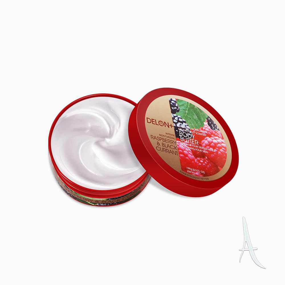 کره بدن تمشک و توت سیاه دلون