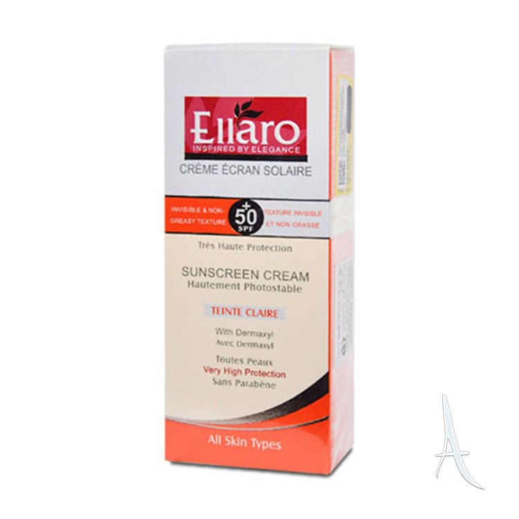 کرم ضد آفتاب رنگی الارو اس پی اف 50 مخصوص انواع پوست-2