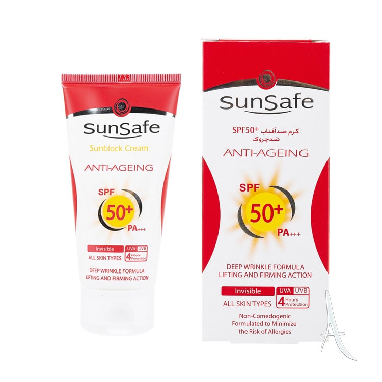 کرم ضد آفتاب ضد چروک سان سیف اس پی اف 50-2