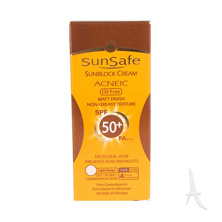 کرم ضد آفتاب رنگی آکنئیک سان سیف اس پی اف 50-2