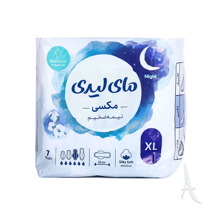 نوار بهداشتی مکسی نیمه ضخیم سیلکی سافت مای لیدی-2