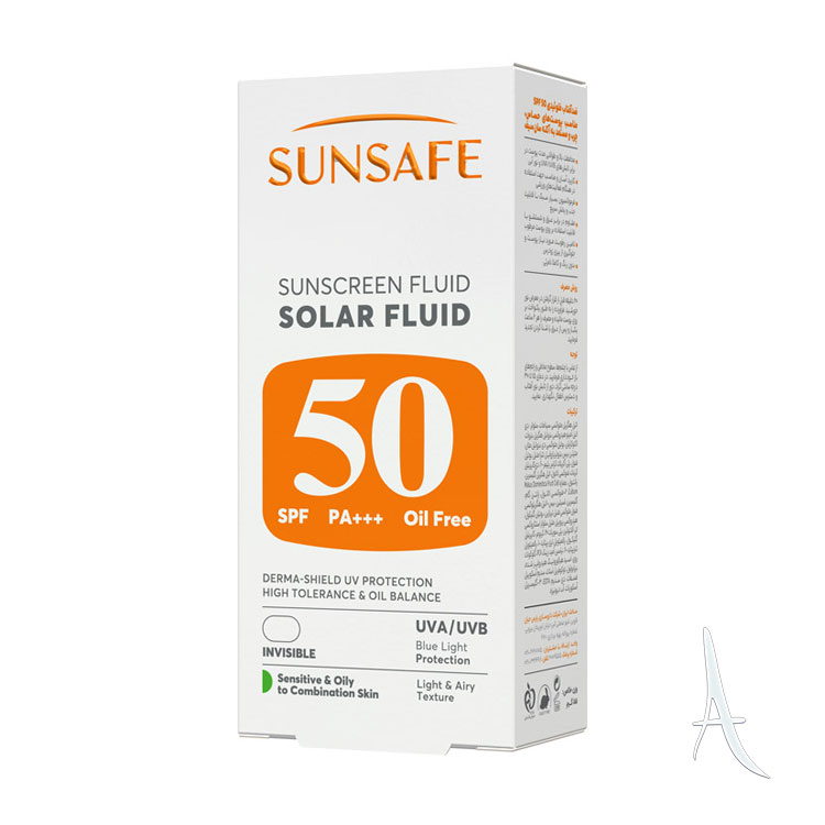 فلوئید ضد آفتاب سان سیف اس پی اف 50 مناسب پوست چرب و حساس-2