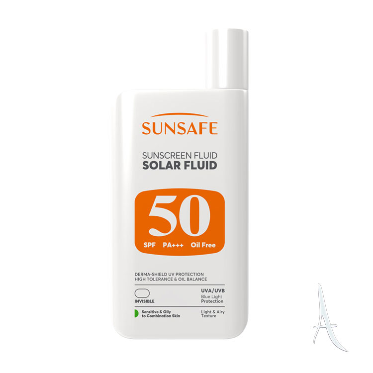 فلوئید ضد آفتاب سان سیف اس پی اف 50 مناسب پوست چرب و حساس