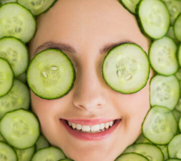 فواید خیار برای پوست صورت
