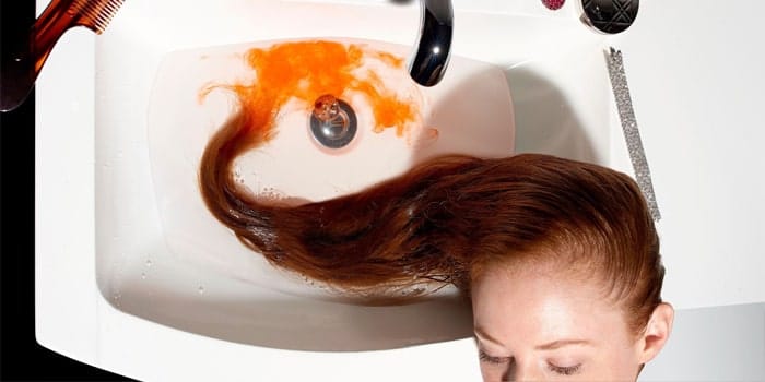 مراحل رنگ مو در خانه